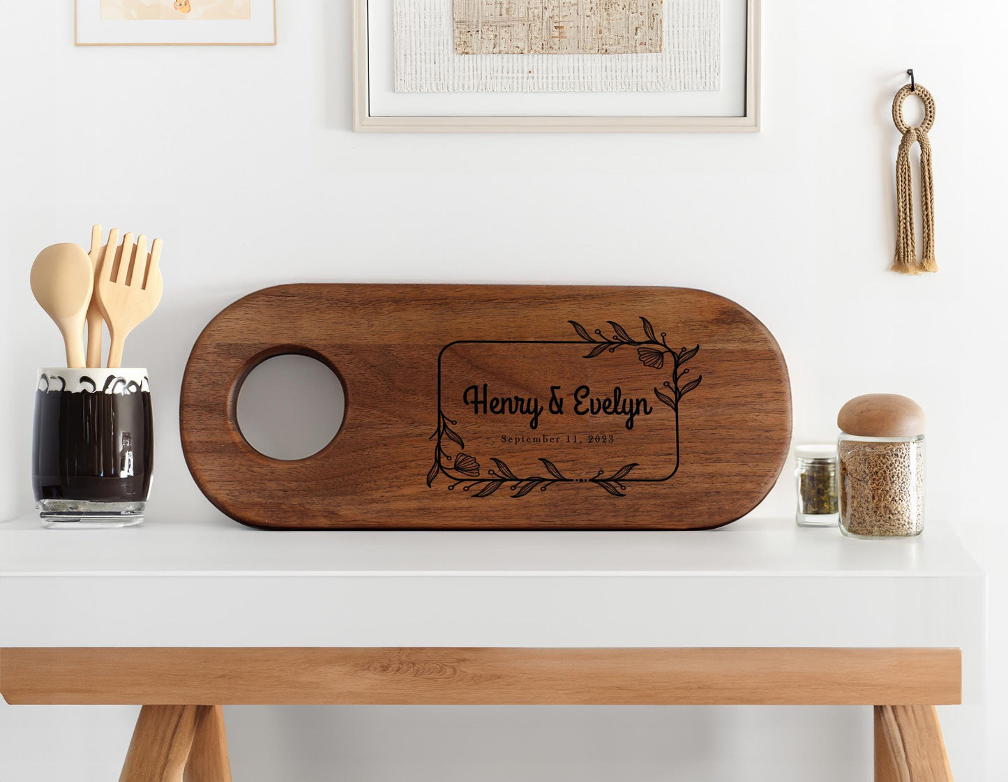 Personalized Cutting Board Wedding Gift, Engagement Gift for Couple, Charcuterie Boards, Custom Cutting Board, Bridal Shower Gift