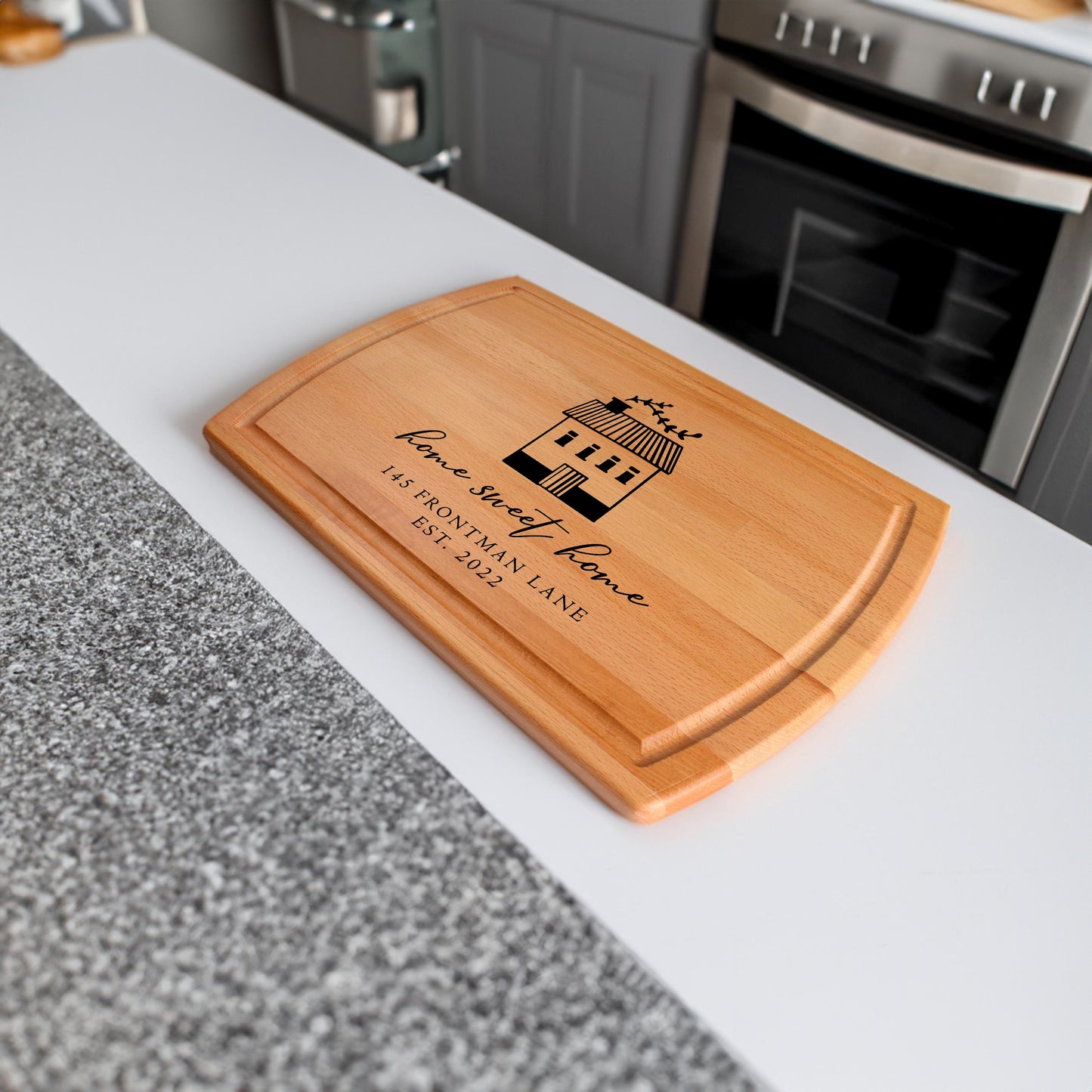 Home Sweet Home, House Warming Gift, New Home Gift, First Home Gift, Address Cutting Board, Personalized Cutting Board, Custom Cutting Board