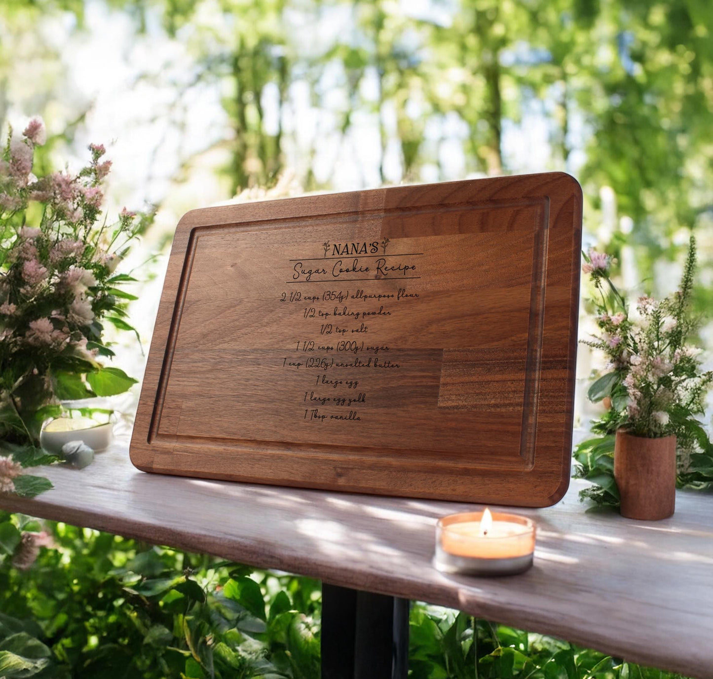 Mothers Day Gift, Custom Cutting Board, Recipe Cutting Board, Engraved Cutting Board, Handwritten Recipe, Personalized Gifts, Mom Gift