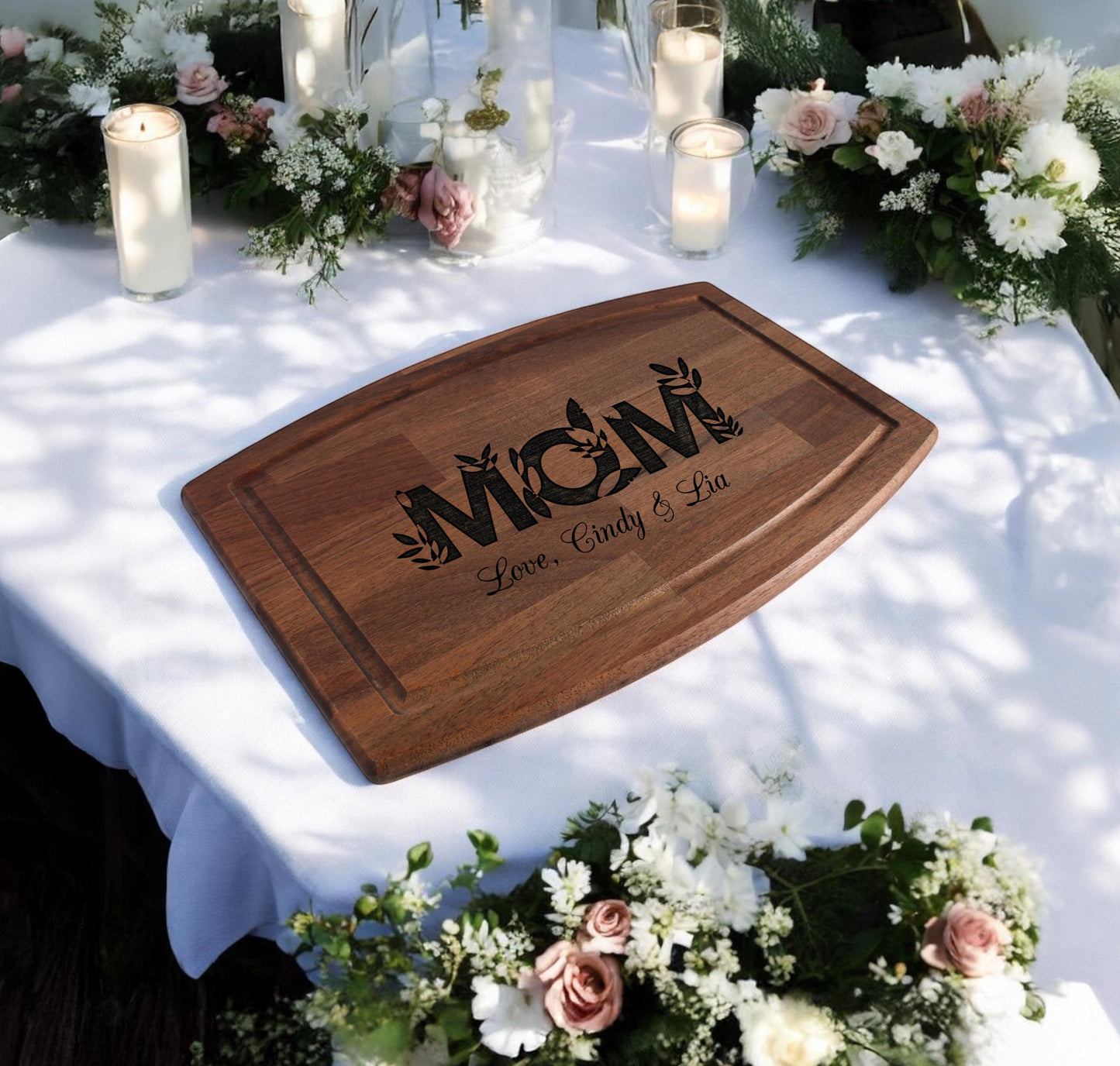 Mother's Day Gift | Personalized Cutting Board | Gift For Mom | Walnut Charcuterie Board | Kitchen Gift | Custom Cheese Board