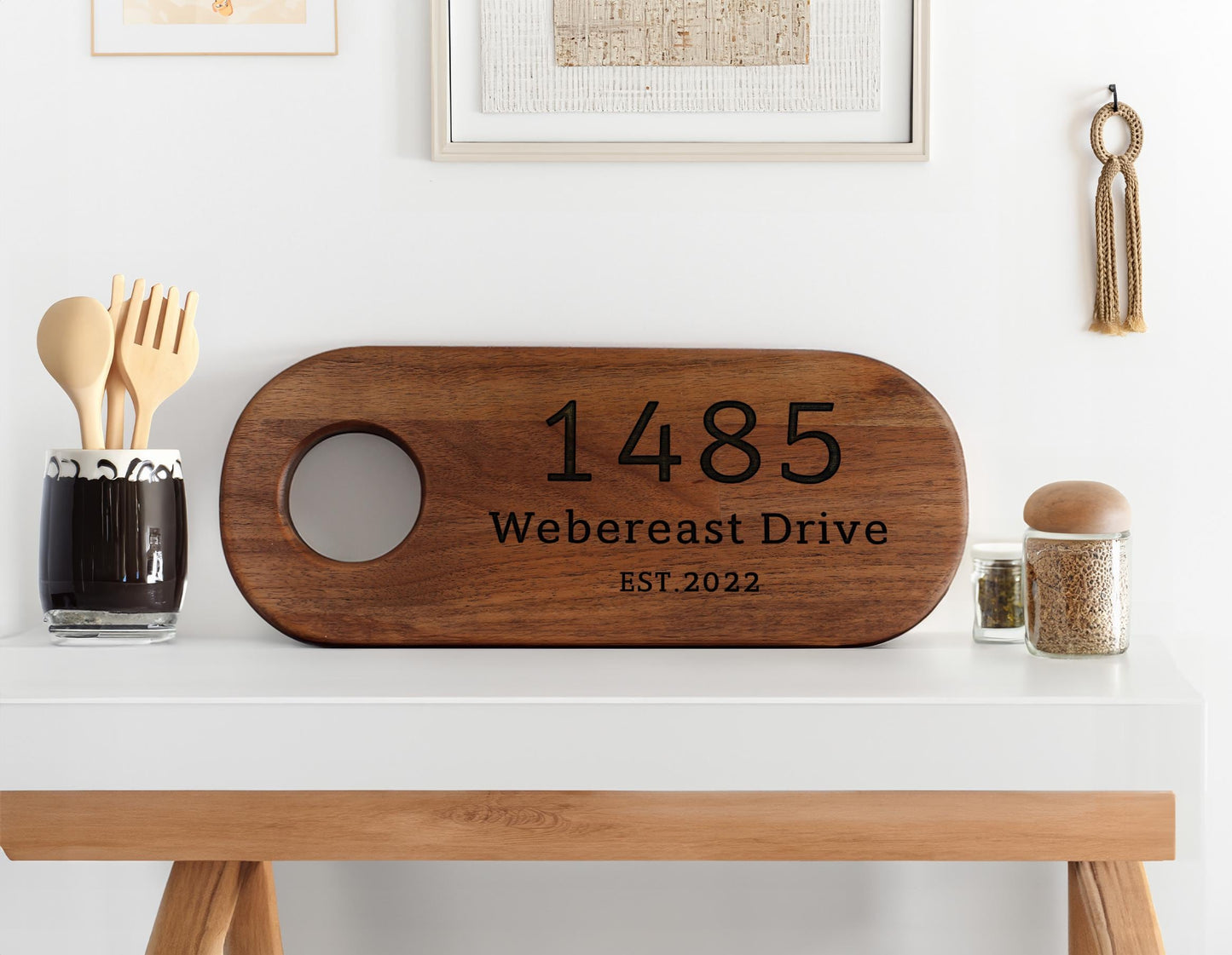 Custom Address Cutting Board, Personalized Cutting Board, Couple Cutting Board, Personalized Gifts, Housewarming Gift, Realtor Closing Gift