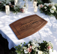Personalized Couple Cutting Board, Custom Wedding Gift, Custom Cutting Board, Engraved Wood Board, Charcuterie Boards, Engagement Gift