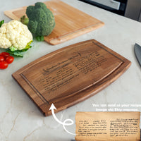 Handwritten Recipe Cutting Board, Recipe Cutting Board, Mom Gifts, Christmas Gift, Custom Cutting Board, Personalized Gift, Mothers Day Gift