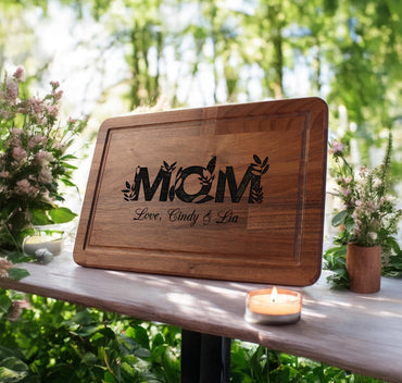 Mother's Day Gift | Personalized Cutting Board | Gift For Mom | Walnut Charcuterie Board | Kitchen Gift | Custom Cheese Board