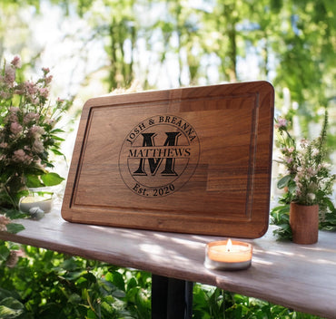Cutting Board, Personalized Charcuterie Board, Wedding Gift, Custom Cutting Board, Housewarming Gift, Engraved Wood Board,Bridal Shower Gift