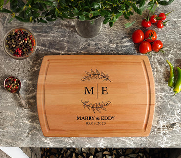 Couple Cutting Board, Custom Cutting Board, Engagement Gift for Couple, Custom Wedding Gift, Bridal Shower Gift, Newlywed Gift, Custom Gifts