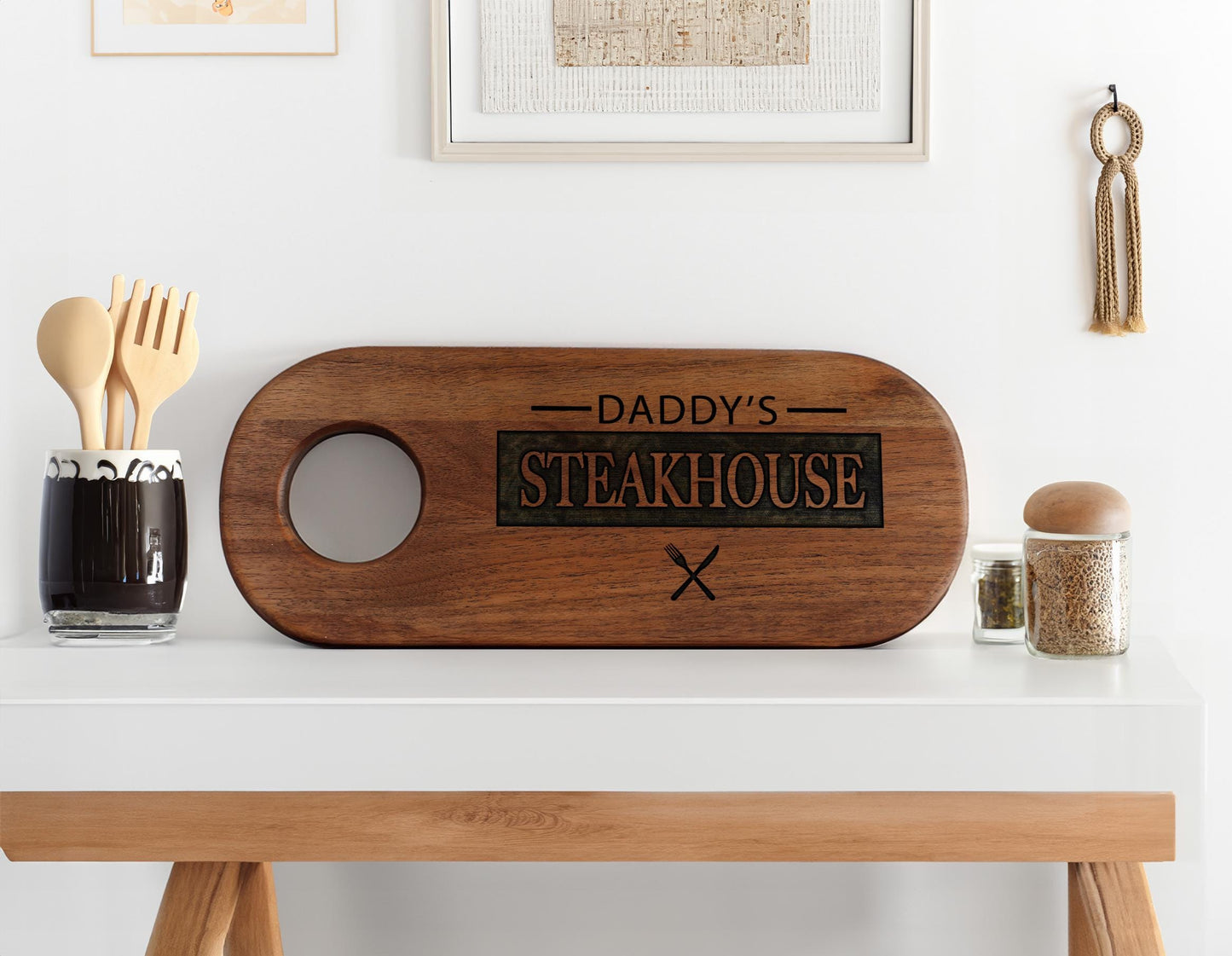 Fathers Day Gift, Grilling Gifts, Grill Tools, Custom BBQ Board, BBQ Cutting Board, Personalized Cutting Board, Meat Cutting Board