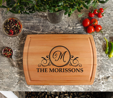 Couple Cutting Board, Family Cutting Board, Custom Cutting Board, Engraved Cutting Board, Housewarming Gift, Personalized Cutting Board