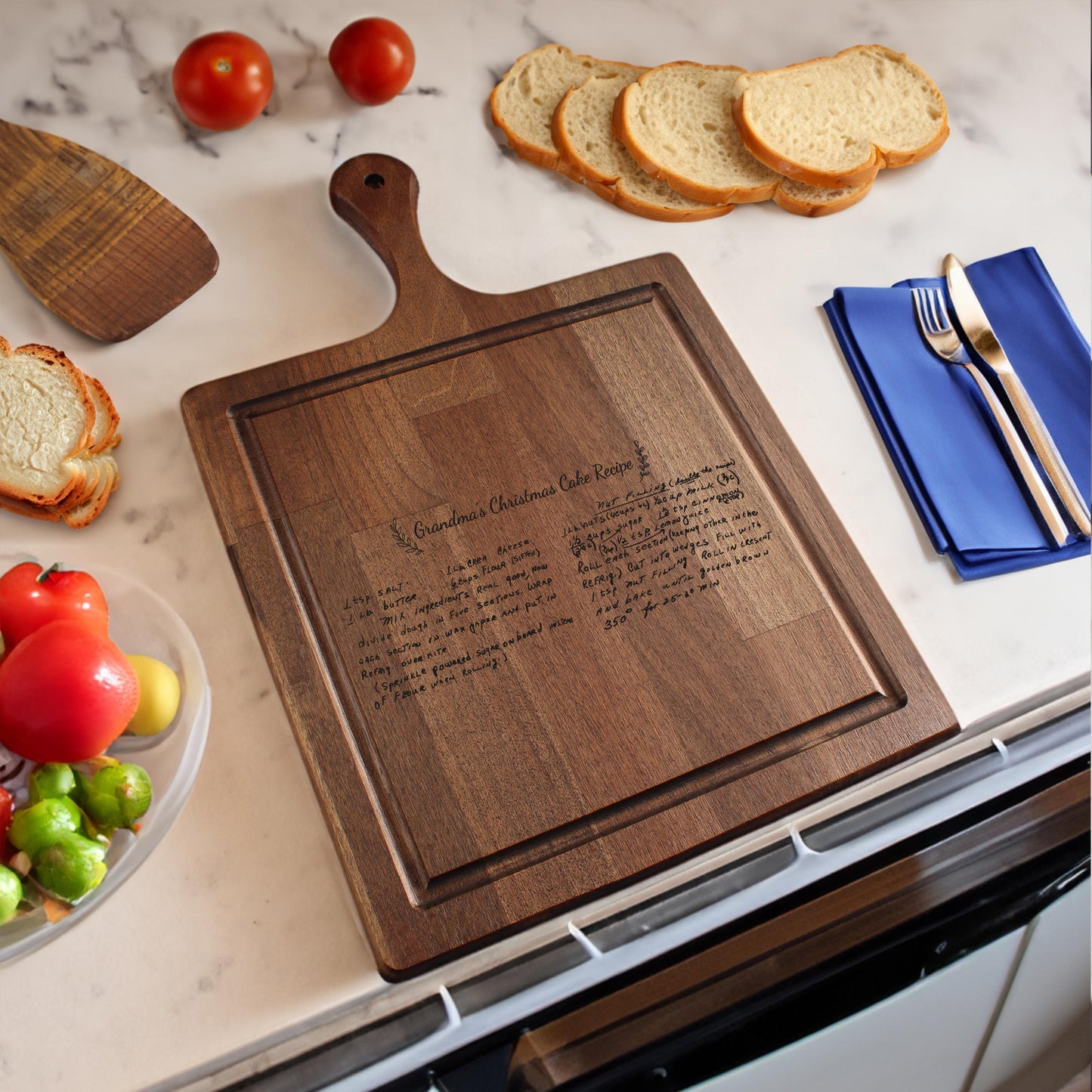 Handwritten Recipe Cutting Board, Recipe Cutting Board, Mom Gifts, Christmas Gift, Custom Cutting Board, Personalized Gift, Mothers Day Gift