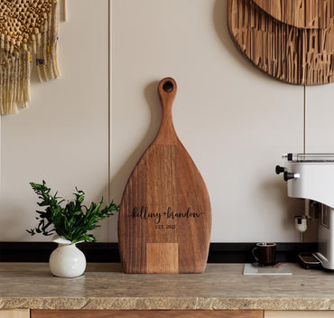 Custom Cutting Board, Personalized Cutting Board, Housewarming Gift, Charcuterie Boards, Engraved Wood Board, Couple Cutting Board