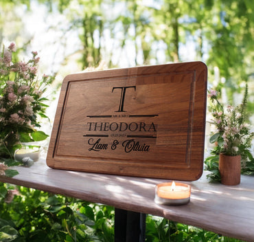 Personalized Cutting Board, Engraved Cutting Board, Custom Couple Cutting Board, Engagement Gift for Couple, Custom Wedding Gift
