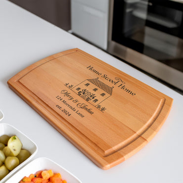 Home Sweet Home, Couple Cutting Board, New Home Gift, First Home Gift, Anniversary Gift, Custom Cutting Board, Personalized Cutting Board