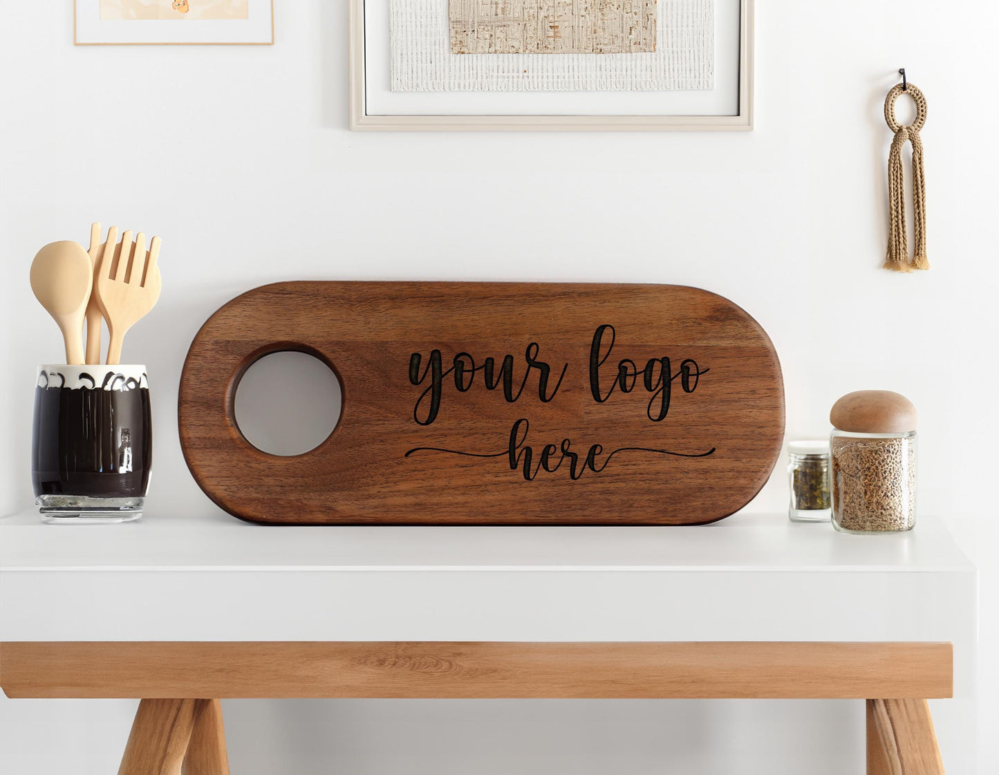 Custom Cutting Board, Logo Cutting Board, Personalized Gifts, Charcuterie Board, Gift for Customer, Housewarming Gift, Custom Logo Board