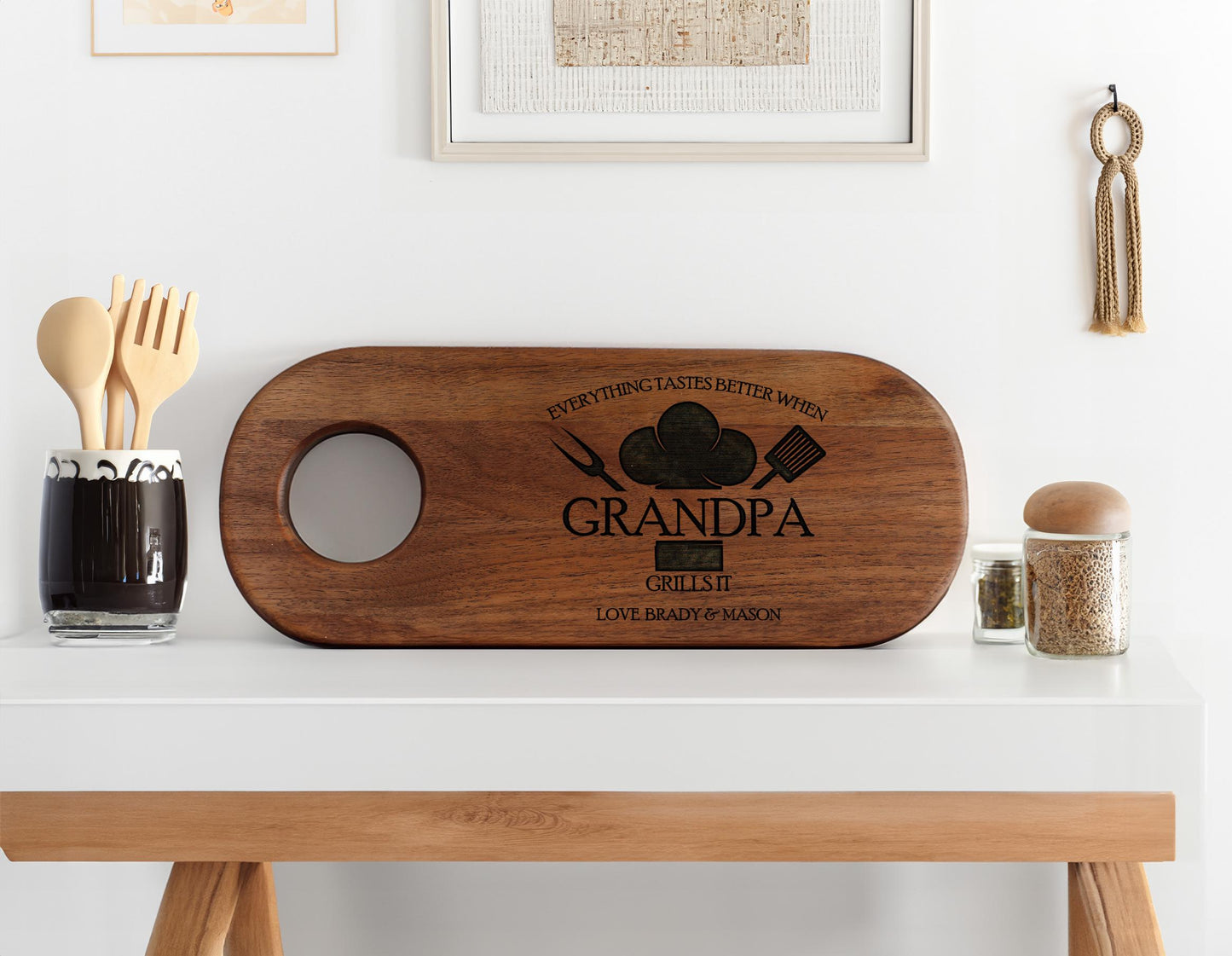 Fathers Day Gift, Custom BBQ Board, Grilling Gifts, Charcuterie Boards, BBQ Gifts, Personalized Gifts, Meat Cutting Board,Custom Steak Board