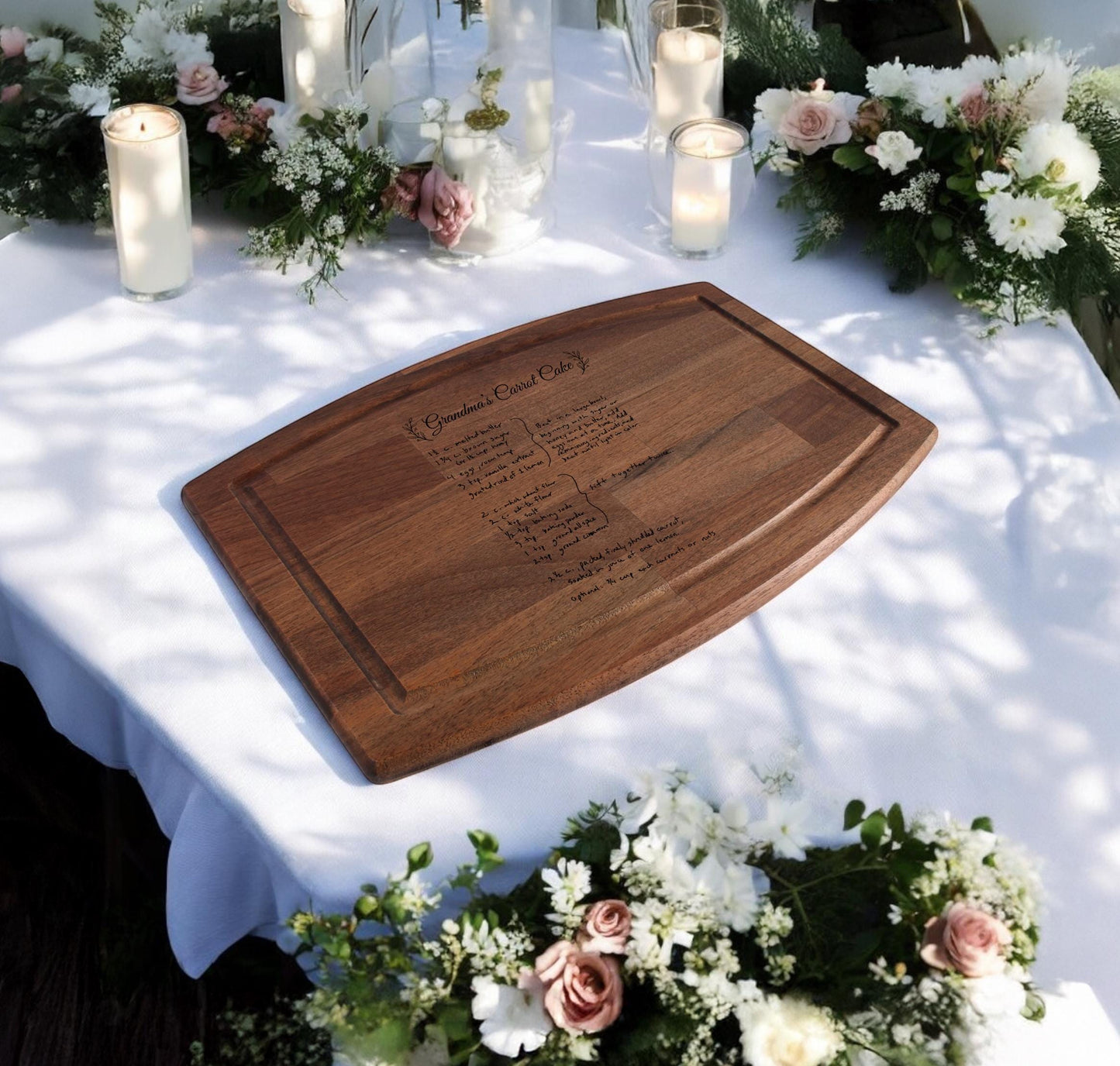 Mothers Day Gift, Engraved Handwritten Recipe Cutting Board, Custom Cutting Board, Personalized Cutting Board, Charcuterie Boards, Nana Gift