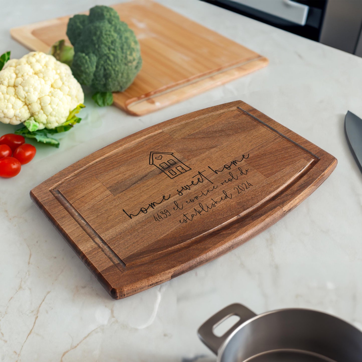 Home Sweet Home, New Home Gift, Christmas Gift, Custom Cutting Board, Charcuterie Board, Anniversary Gift, Personalized Gift, Couple Gifts