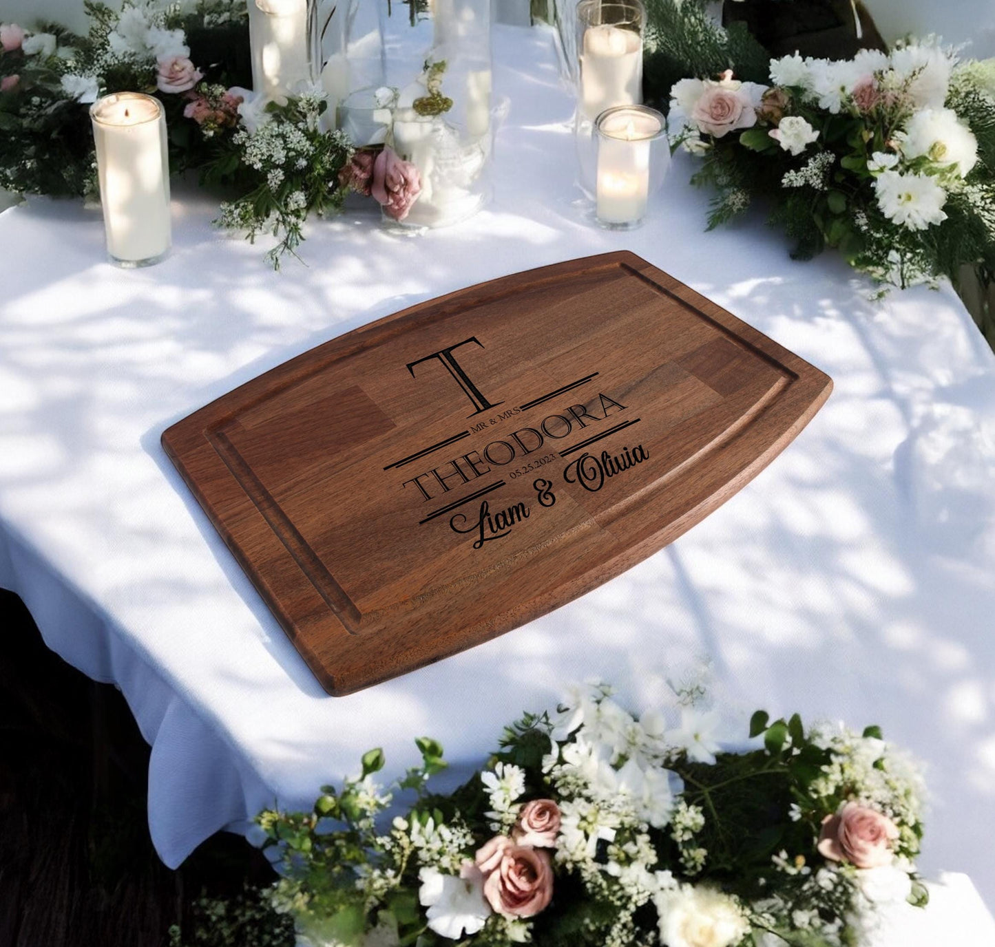 Personalized Cutting Board, Engraved Cutting Board, Custom Couple Cutting Board, Engagement Gift for Couple, Custom Wedding Gift